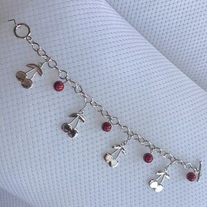 Costume Jewelry Cherry Bracelet